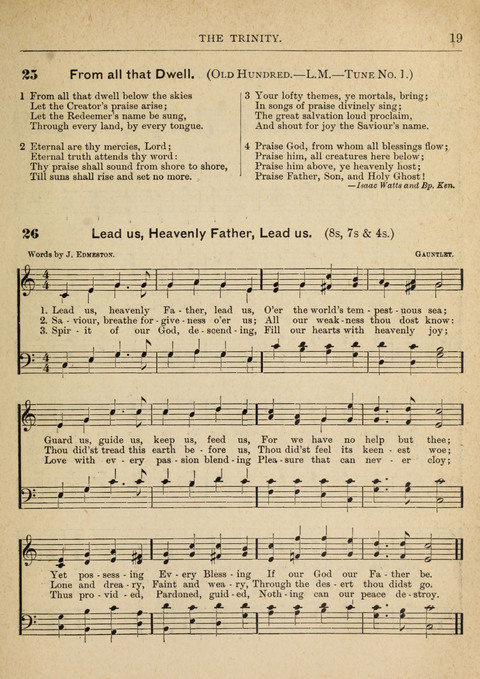 The Canadian Hymnal: a collection of hymns and music for Sunday schools, Epworth leagues, prayer and praise meetings, family circles, etc. (Revised and enlarged) page 19