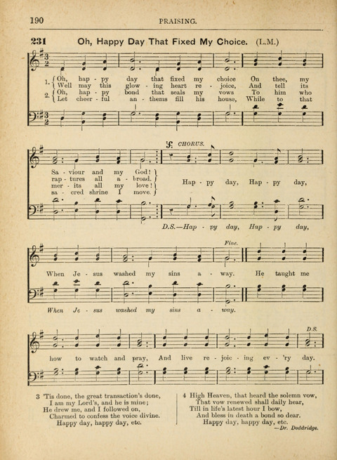 The Canadian Hymnal: a collection of hymns and music for Sunday schools, Epworth leagues, prayer and praise meetings, family circles, etc. (Revised and enlarged) page 190