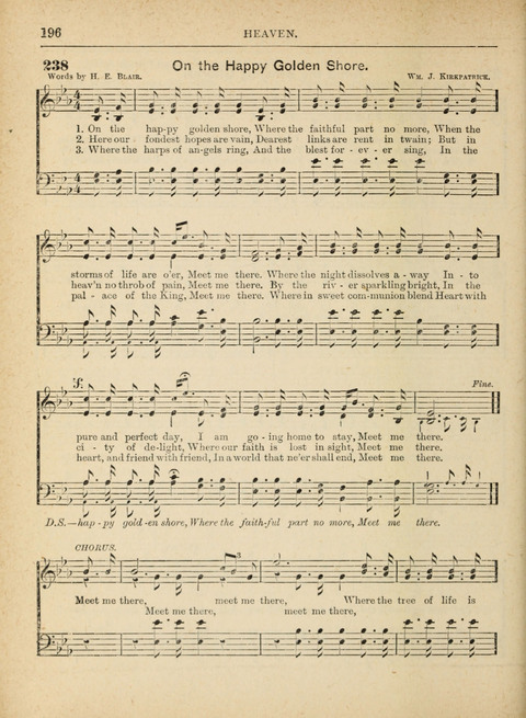 The Canadian Hymnal: a collection of hymns and music for Sunday schools, Epworth leagues, prayer and praise meetings, family circles, etc. (Revised and enlarged) page 196