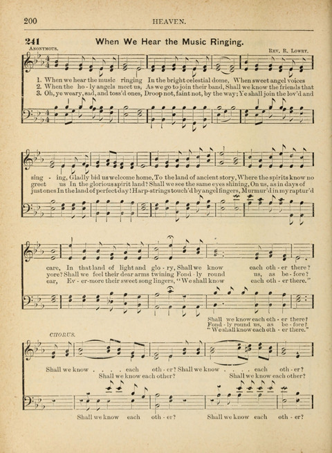 The Canadian Hymnal: a collection of hymns and music for Sunday schools, Epworth leagues, prayer and praise meetings, family circles, etc. (Revised and enlarged) page 200