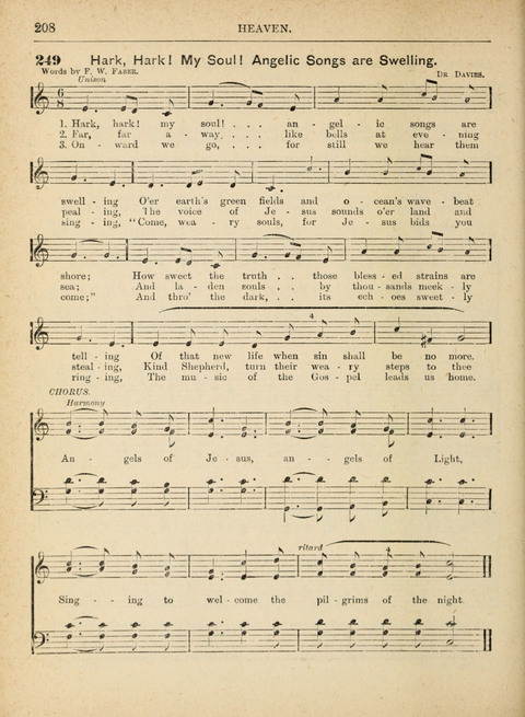 The Canadian Hymnal: a collection of hymns and music for Sunday schools, Epworth leagues, prayer and praise meetings, family circles, etc. (Revised and enlarged) page 208