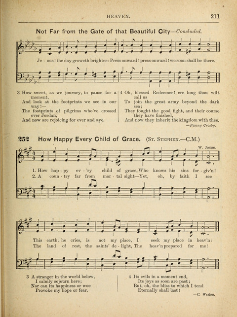 The Canadian Hymnal: a collection of hymns and music for Sunday schools, Epworth leagues, prayer and praise meetings, family circles, etc. (Revised and enlarged) page 211