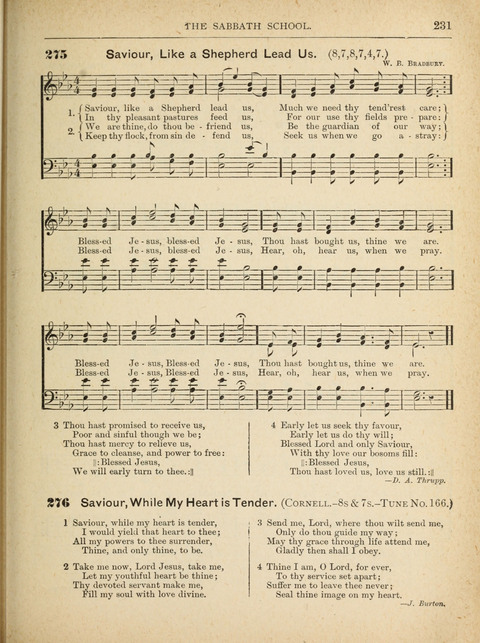 The Canadian Hymnal: a collection of hymns and music for Sunday schools, Epworth leagues, prayer and praise meetings, family circles, etc. (Revised and enlarged) page 231