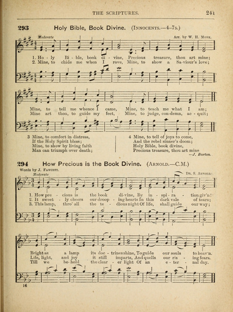 The Canadian Hymnal: a collection of hymns and music for Sunday schools, Epworth leagues, prayer and praise meetings, family circles, etc. (Revised and enlarged) page 241