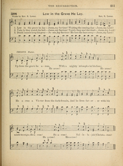 The Canadian Hymnal: a collection of hymns and music for Sunday schools, Epworth leagues, prayer and praise meetings, family circles, etc. (Revised and enlarged) page 251