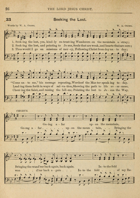 The Canadian Hymnal: a collection of hymns and music for Sunday schools, Epworth leagues, prayer and praise meetings, family circles, etc. (Revised and enlarged) page 26