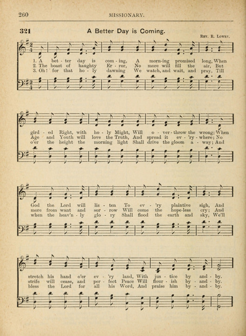 The Canadian Hymnal: a collection of hymns and music for Sunday schools, Epworth leagues, prayer and praise meetings, family circles, etc. (Revised and enlarged) page 260