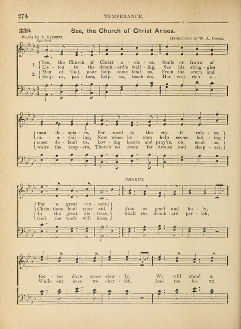 The Canadian Hymnal: a collection of hymns and music for Sunday schools, Epworth leagues, prayer and praise meetings, family circles, etc. (Revised and enlarged) page 274