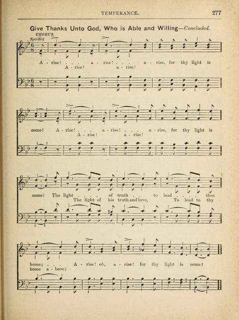 The Canadian Hymnal: a collection of hymns and music for Sunday schools, Epworth leagues, prayer and praise meetings, family circles, etc. (Revised and enlarged) page 277