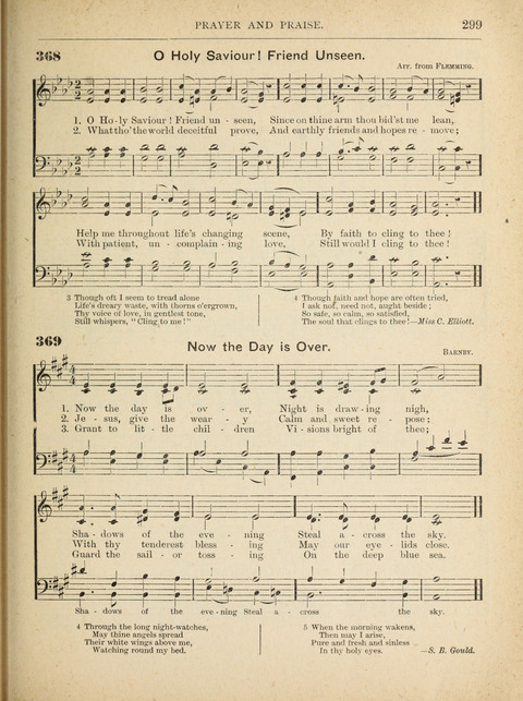 The Canadian Hymnal: a collection of hymns and music for Sunday schools, Epworth leagues, prayer and praise meetings, family circles, etc. (Revised and enlarged) page 299