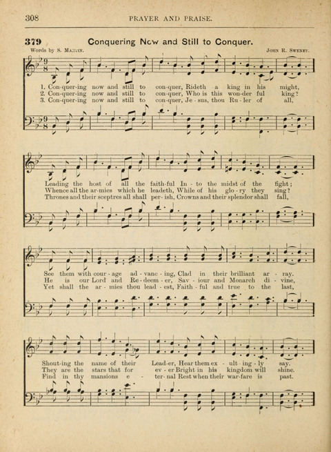 The Canadian Hymnal: a collection of hymns and music for Sunday schools, Epworth leagues, prayer and praise meetings, family circles, etc. (Revised and enlarged) page 308