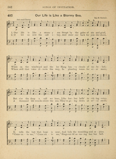 The Canadian Hymnal: a collection of hymns and music for Sunday schools, Epworth leagues, prayer and praise meetings, family circles, etc. (Revised and enlarged) page 342