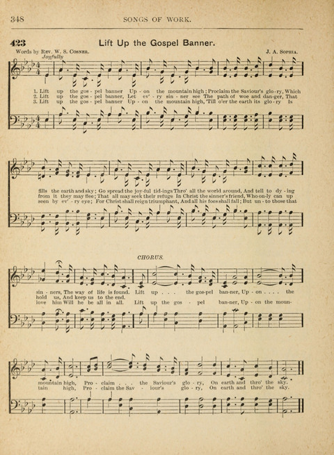 The Canadian Hymnal: a collection of hymns and music for Sunday schools, Epworth leagues, prayer and praise meetings, family circles, etc. (Revised and enlarged) page 348