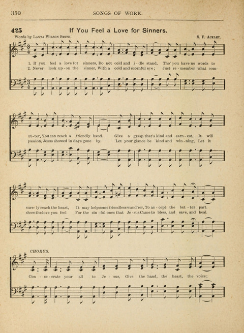 The Canadian Hymnal: a collection of hymns and music for Sunday schools, Epworth leagues, prayer and praise meetings, family circles, etc. (Revised and enlarged) page 350