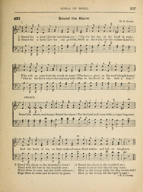 The Canadian Hymnal: a collection of hymns and music for Sunday schools, Epworth leagues, prayer and praise meetings, family circles, etc. (Revised and enlarged) page 357