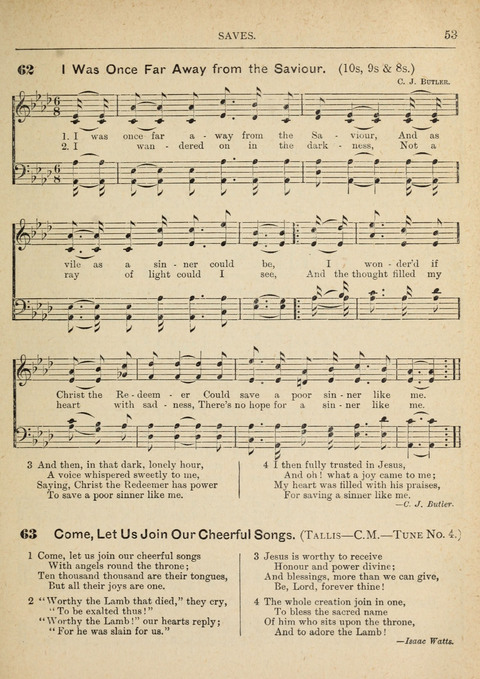 The Canadian Hymnal: a collection of hymns and music for Sunday schools, Epworth leagues, prayer and praise meetings, family circles, etc. (Revised and enlarged) page 53