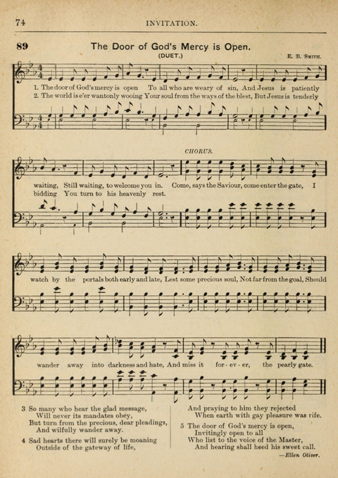 The Canadian Hymnal: a collection of hymns and music for Sunday schools, Epworth leagues, prayer and praise meetings, family circles, etc. (Revised and enlarged) page 74