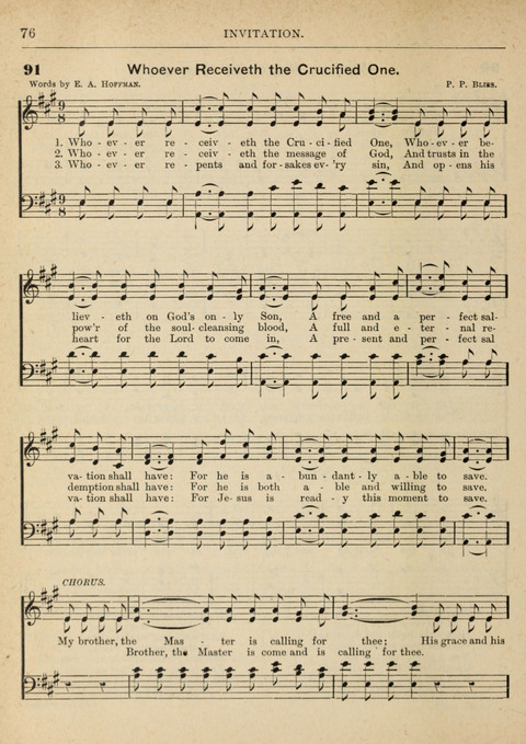 The Canadian Hymnal: a collection of hymns and music for Sunday schools, Epworth leagues, prayer and praise meetings, family circles, etc. (Revised and enlarged) page 76