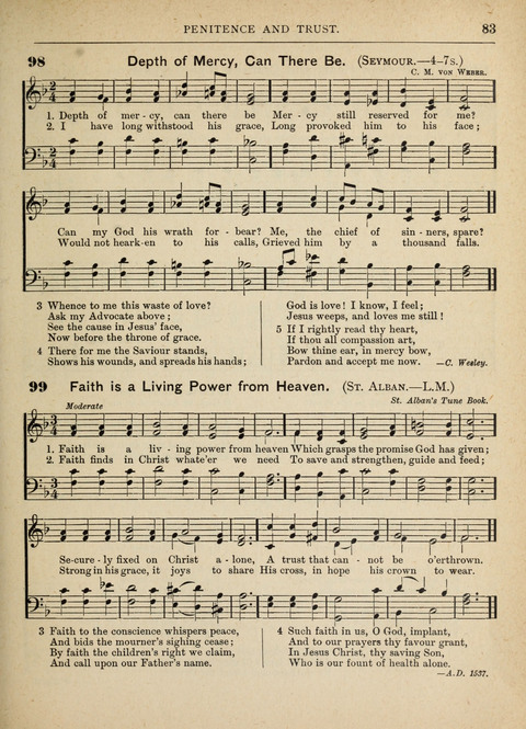 The Canadian Hymnal: a collection of hymns and music for Sunday schools, Epworth leagues, prayer and praise meetings, family circles, etc. (Revised and enlarged) page 83