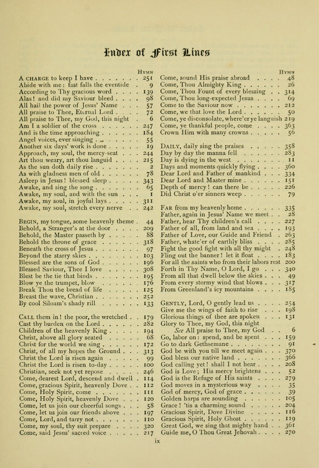 The Chapel Hymnal page xv