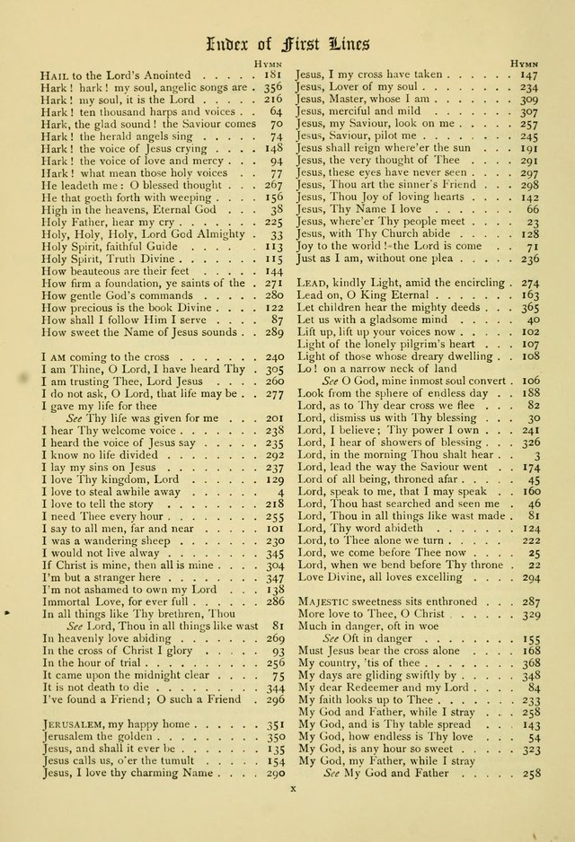 The Chapel Hymnal page xvi