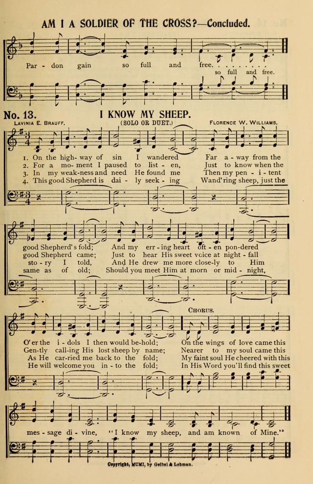 Consecrated Hymns page 13