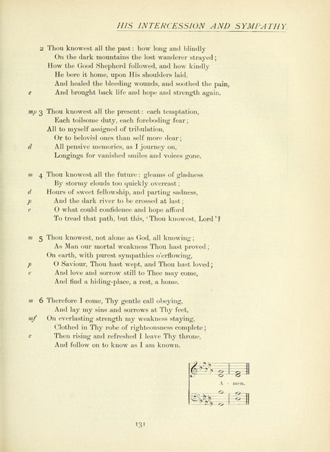 The Church Hymnary page 131