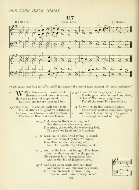 The Church Hymnary page 150