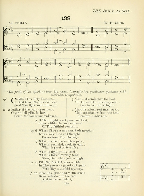 The Church Hymnary page 181