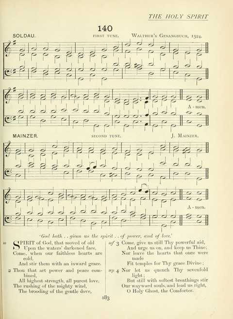 The Church Hymnary page 183