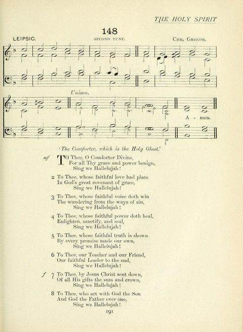 The Church Hymnary page 191