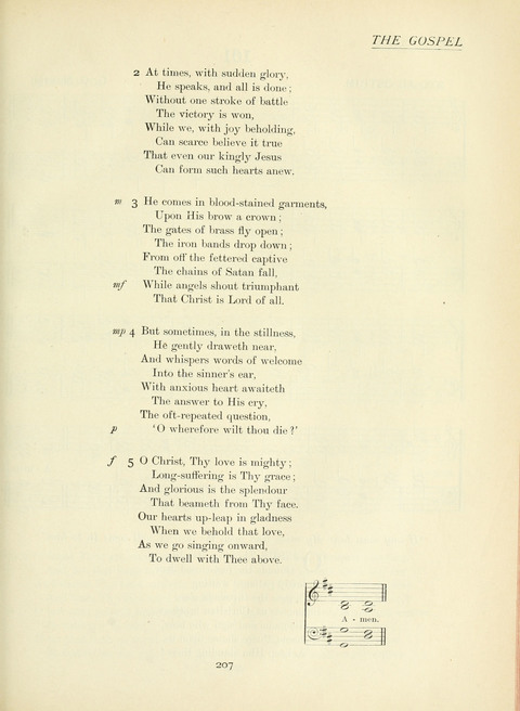 The Church Hymnary page 207