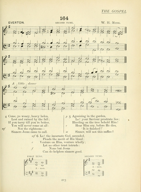 The Church Hymnary page 213