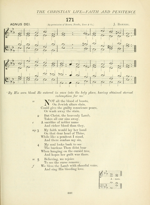 The Church Hymnary page 221