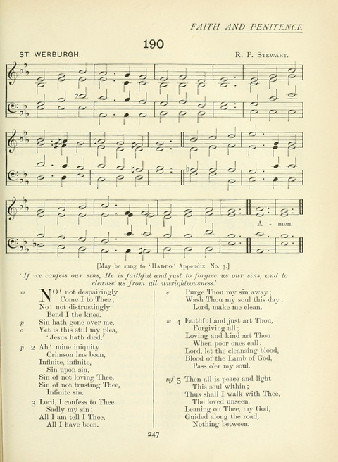 The Church Hymnary page 247