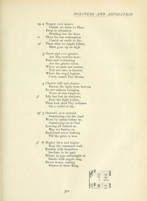 The Church Hymnary page 311