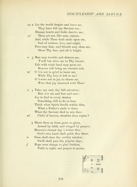 The Church Hymnary page 319