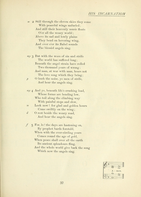 The Church Hymnary page 37