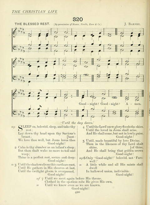 The Church Hymnary page 420