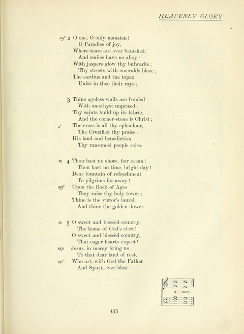 The Church Hymnary page 435