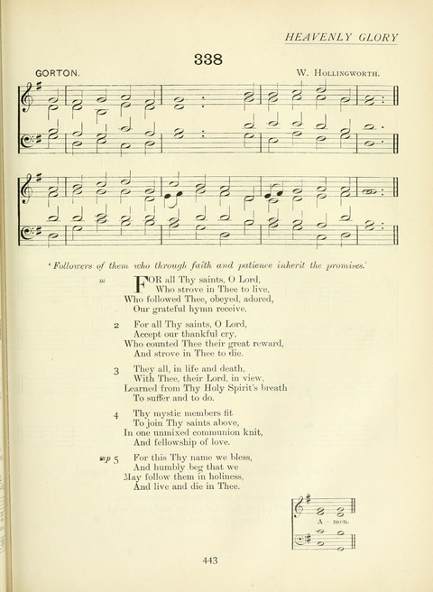 The Church Hymnary page 443