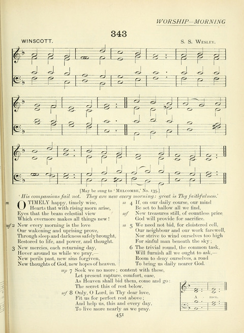 The Church Hymnary page 451