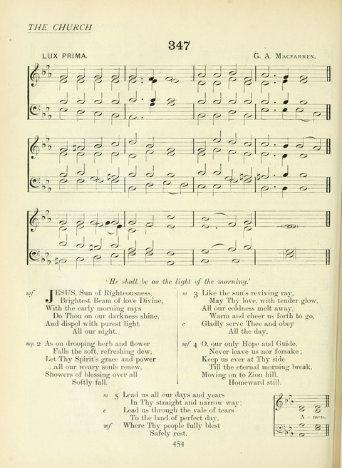 The Church Hymnary page 454