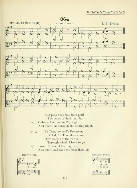 The Church Hymnary page 477