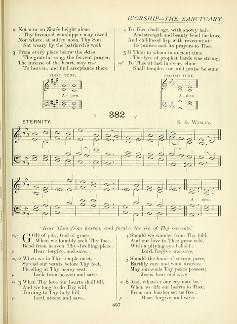 The Church Hymnary page 497