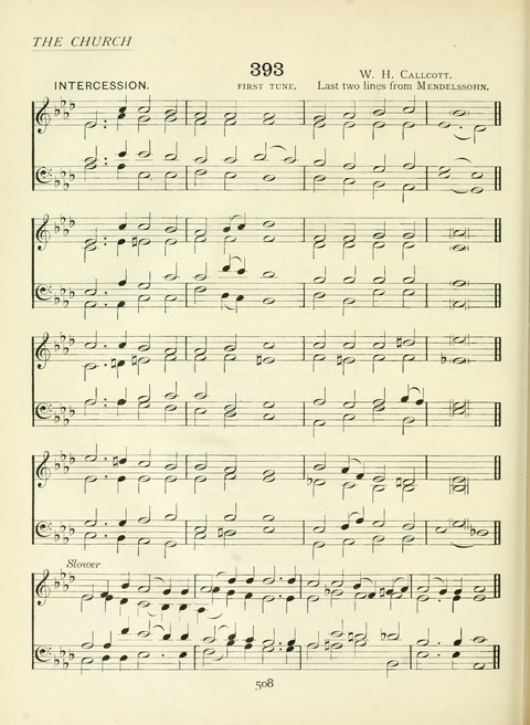 The Church Hymnary page 508