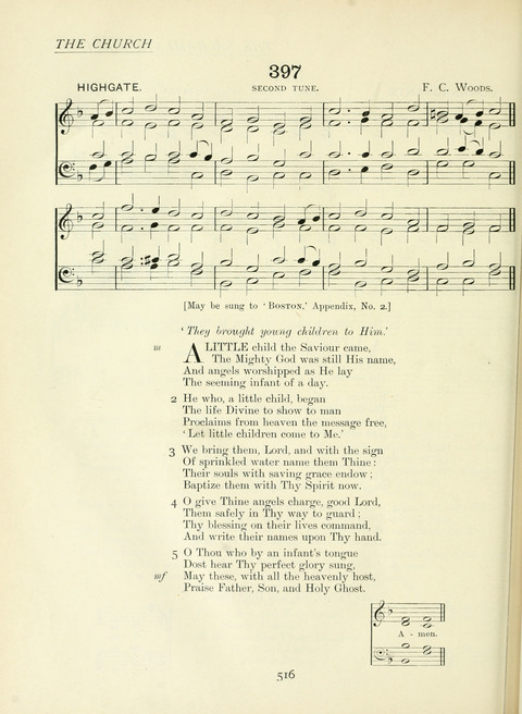 The Church Hymnary page 516