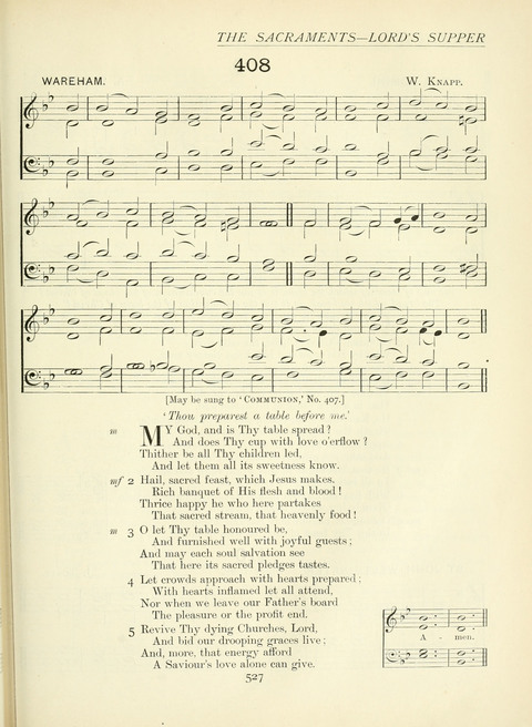 The Church Hymnary page 527