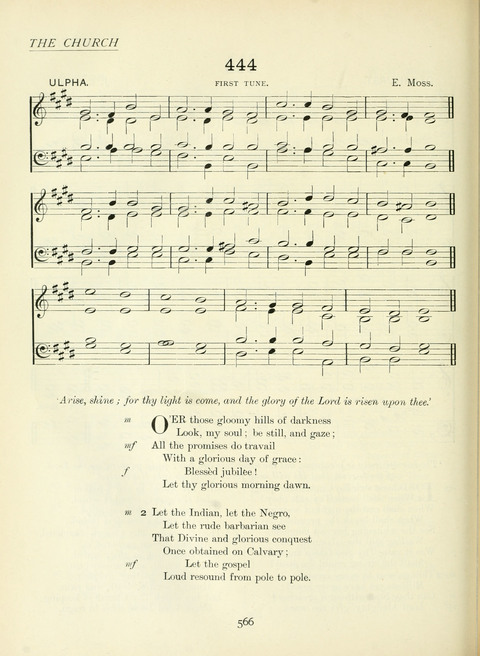 The Church Hymnary page 566