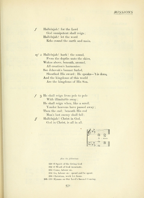 The Church Hymnary page 571